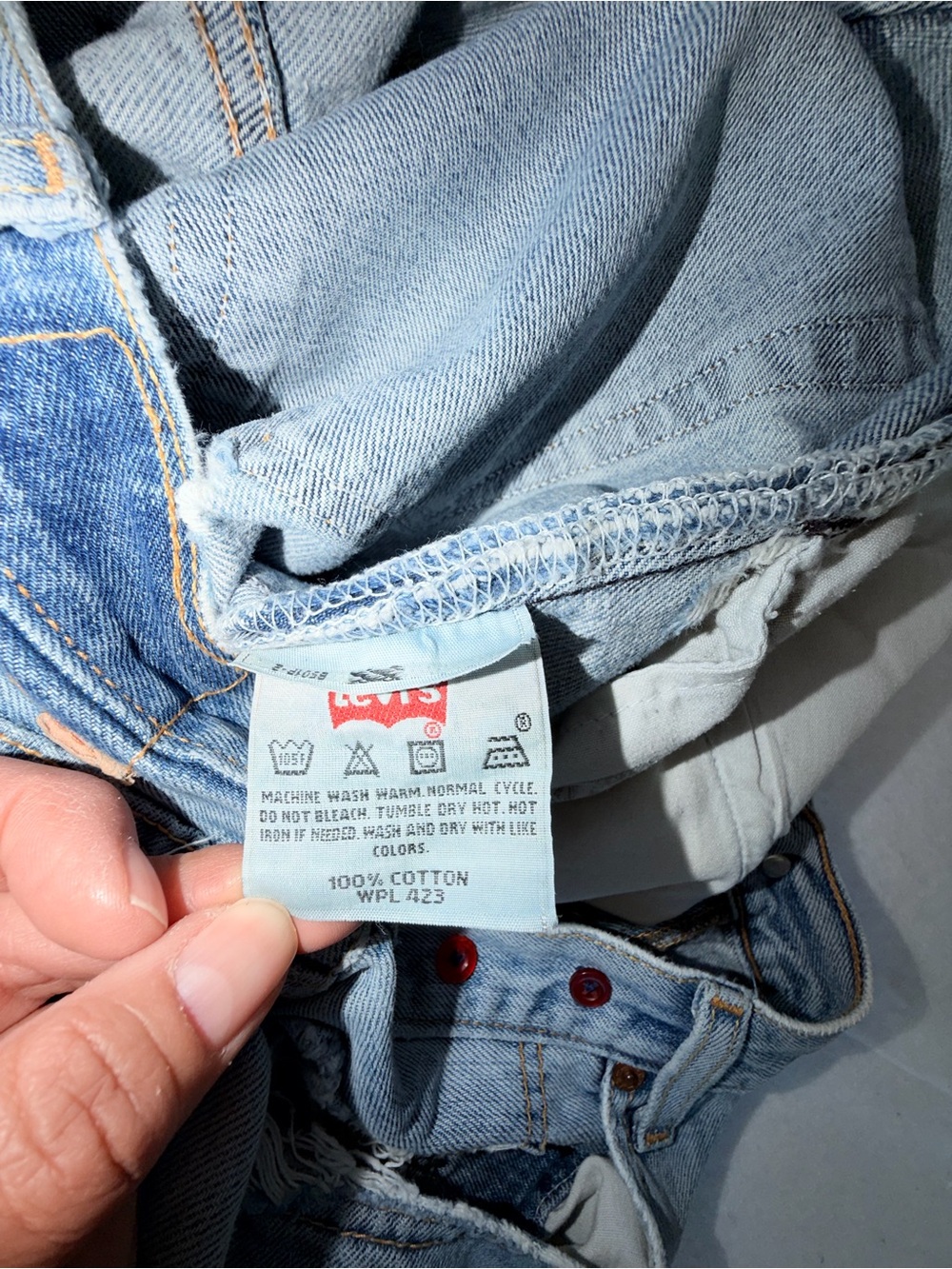Refashioned VTG 501 War Patches ReFashioned Jeans - Picture 9 of 15